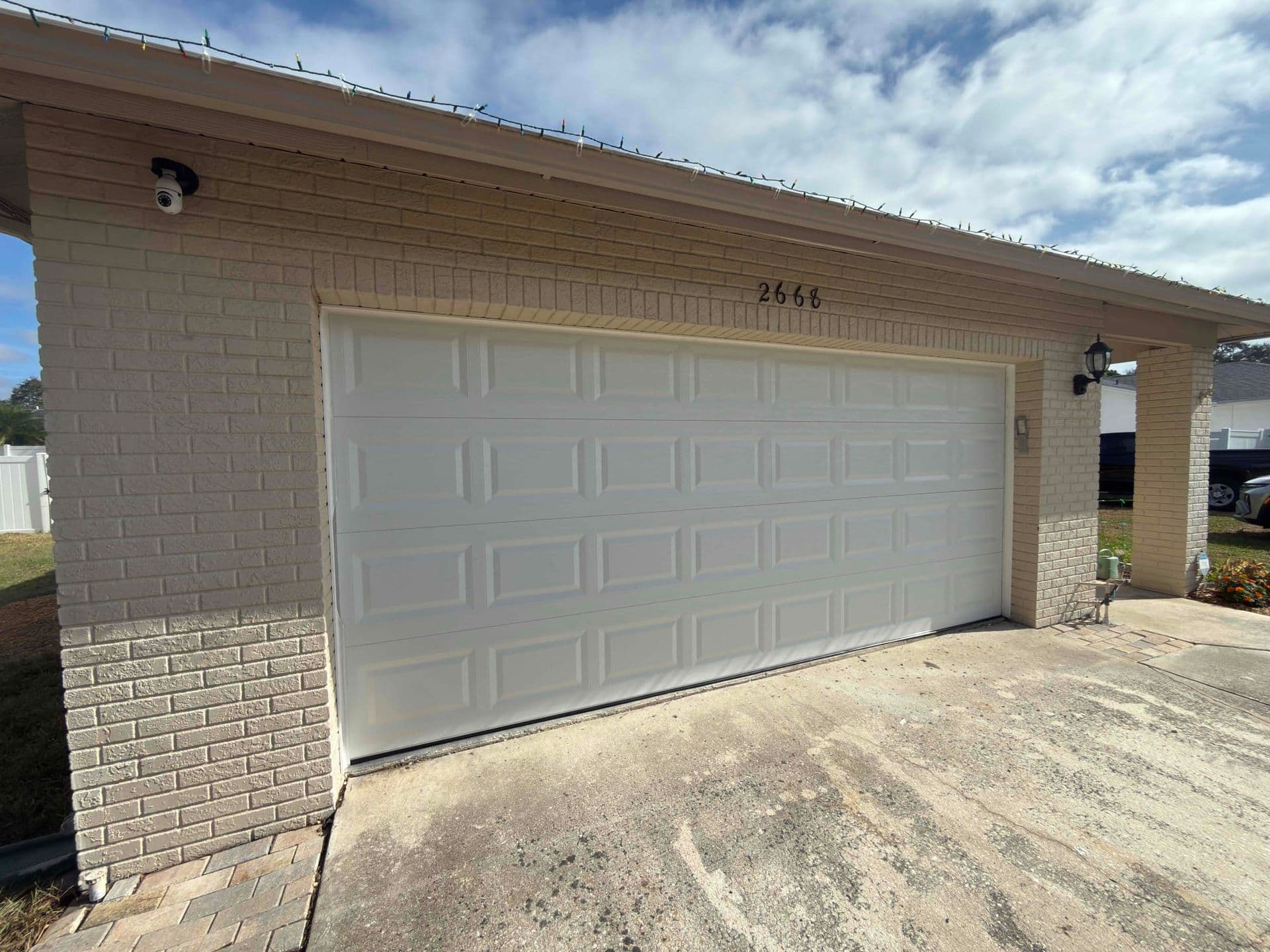 Double Hung White Garage Door