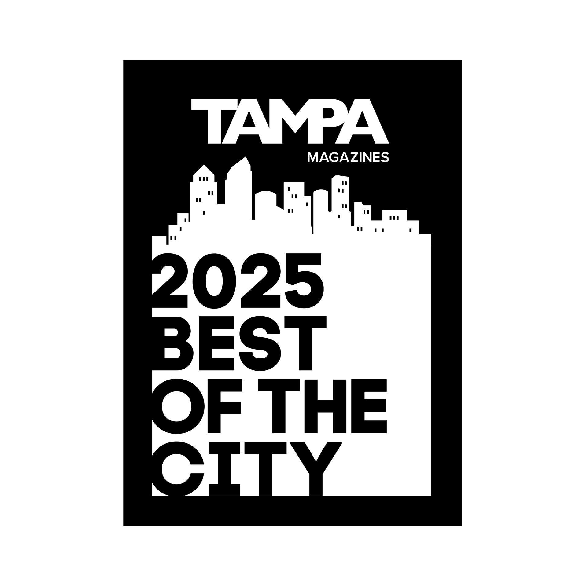 Tampa 2025 Best of The City Award