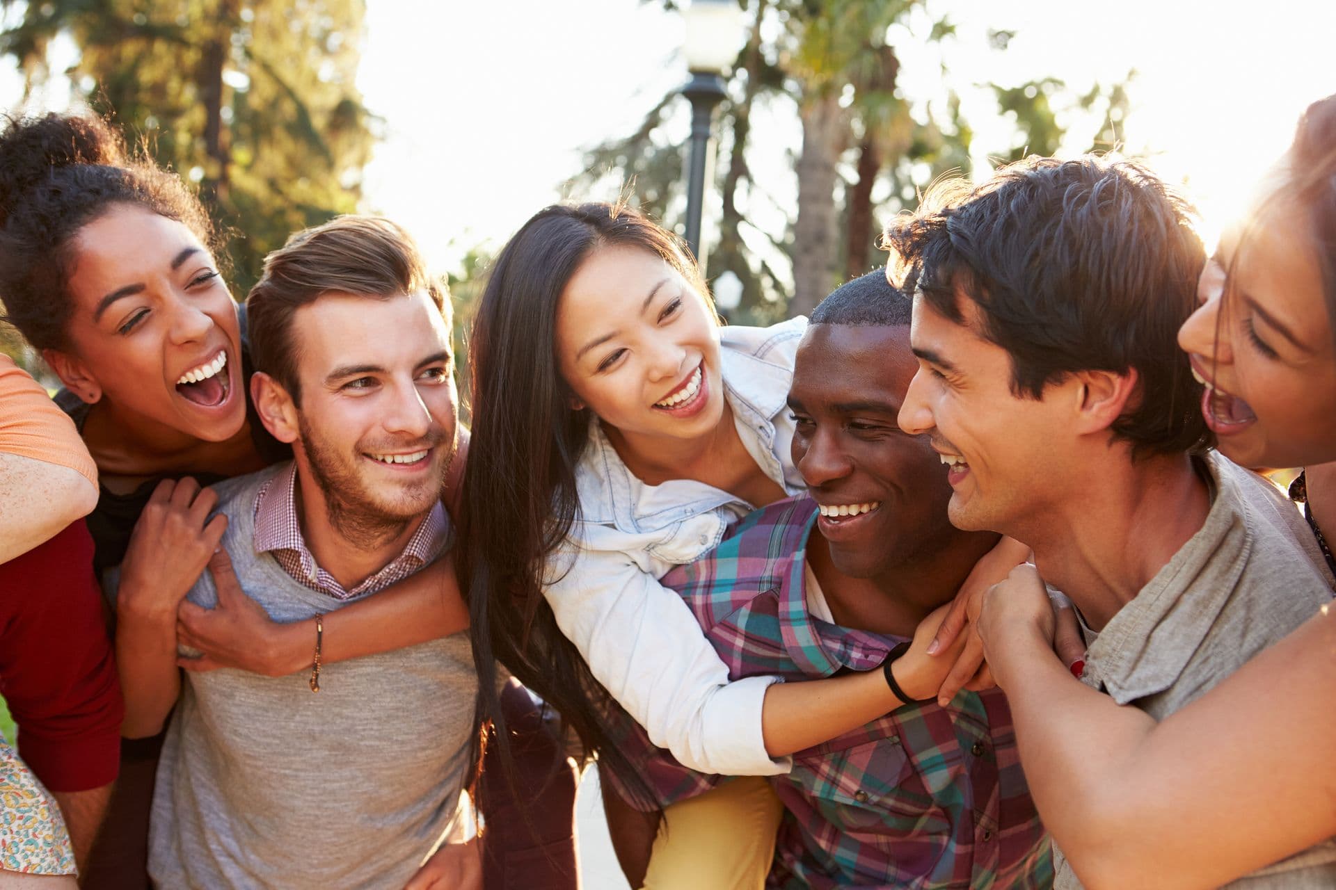 Friends hanging out