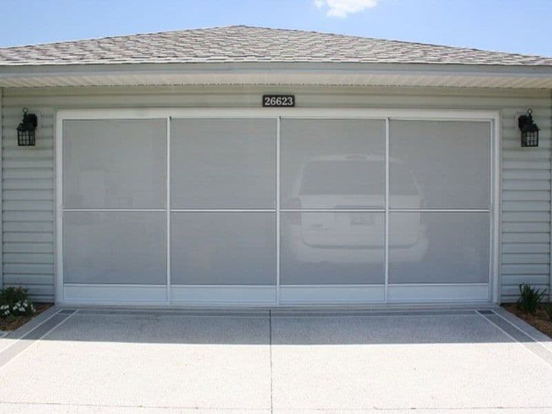 Manual Slider Garage Door Screens
