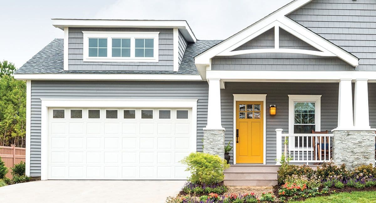 Garage Door Installed on a Home